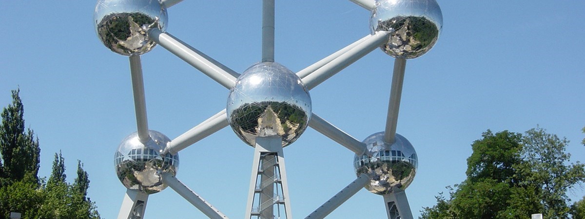 The Atomium on a sunny day, Brussels, Belgium